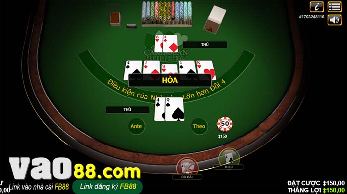 Tìm Hiểu Cách Chơi Caribbean Hold’em Tại Nhà Cái V9bet